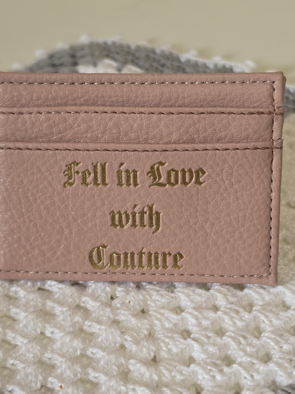 Juice Couture Pink Womenโs Cardholder Card Wallet